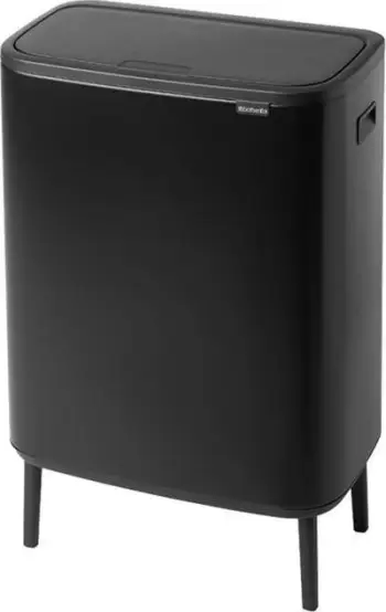 Kosh mbeturinash Brabantia Bo Touch Top Can Hi, 60L, çelik matte i zi