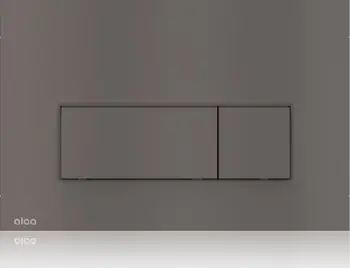 Buton WC Alcaplast M57 GM M, shkarkim i dyfishtë, gun metal mat