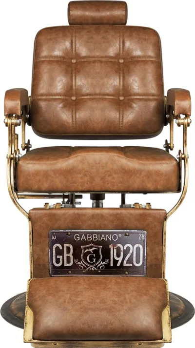 Karrige berberi Gabbiano Boss Old Leather, profesionle, kafe e çelët - 2