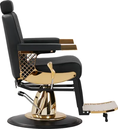 Karrige berberi Gabbiano Marcus Gold, hidraulike, vintage, e zezë me ari - 4