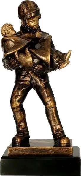 Statujë dekorative Tryumf RFST3043, 27 cm, tema zjarrfikës - 1