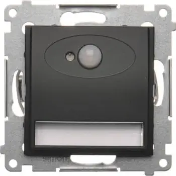 Ndriçues LED Kontakt Simon 54 DOSC14.01/49, sensor lëvizjeje, 14V DC 0.78W, i zi mat