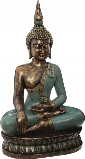Statujë dekorative Atmosphera Seated Buddha, 73cm, polirezine dhe gur, shumëngjyrëshe