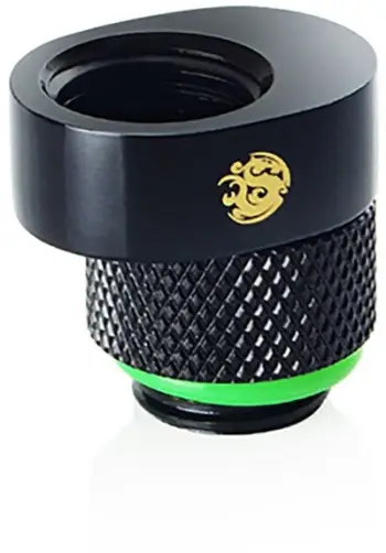 Përshtatës Bitspower X-Cross, G1/4, zhvendosje 5 mm, i zi mat