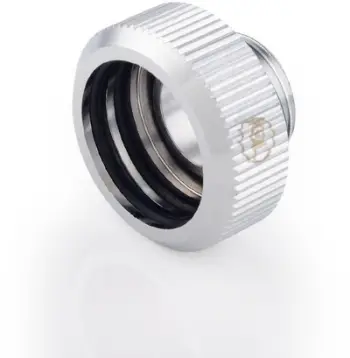Përshtatës ftohje uji Bitspower Touchaqua, G1/4" mashkull në 16mm, set 2 copë, argjend
