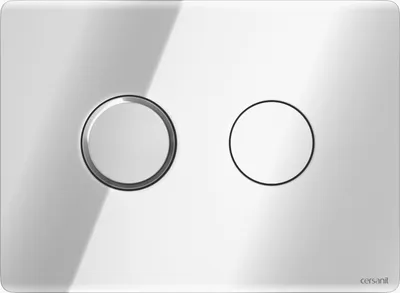 Buton për tualet Cersanit Accento, krom - 1