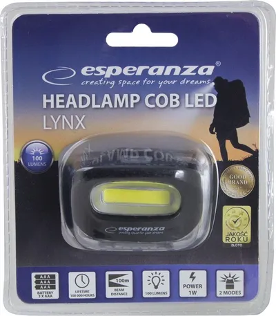 Fener koke Esperanza Lynx, 100 lm, COB LED, i zi - 1