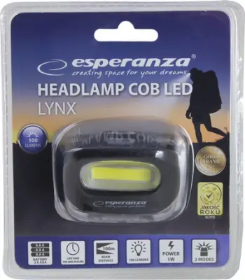 Fener koke Esperanza Lynx, 100 lm, COB LED, i zi