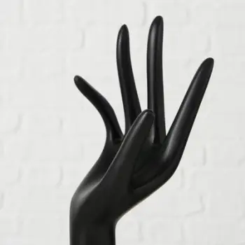 Stendë bizhuterish Boltze Jewelry Stand Hand, 34 cm, polyresin, e zezë