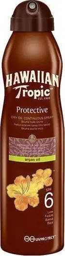 Vaj për diell Hawaiian Tropic Glowing Protection Dry Oil Spray, SPF 15, 177ml