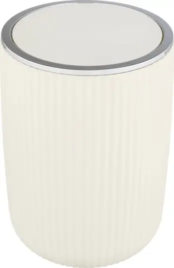 Kosh mbeturinash Wenko Agropoli L, 5.5L, plastikë, krem