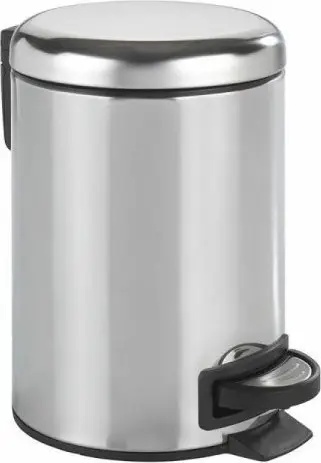 Kosh mbeturinash Wenko, 3L, çelik inox, argjendtë