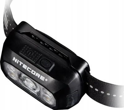 Fener koke NITECORE NU30, 500 lumens, 1500mAh, e zezë - 1