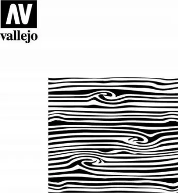 Stencil dekorativ Vallejo Texture Effects Wood Texture 2, efekt druri, i tejdukshëm