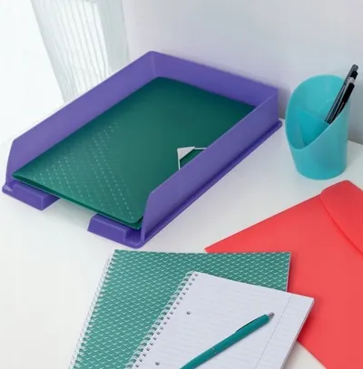 Dosje me elastik ESSELTE Colour Breeze A4, polipropilen, transparente coral - 2
