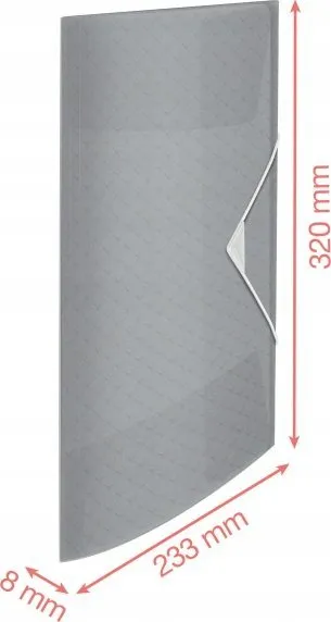 Dosje me elastik ESSELTE Colour Breeze A4, polipropilen, transparente coral - 3