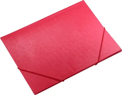 Dosje me elastik Hasta A4, plastike, e kuqe - 1
