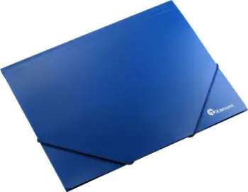 Dosje me elastik Titanum PP A4, me tre fletë anësore, blu