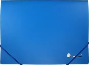 Dosje me elastik Titanum PP A5, blu