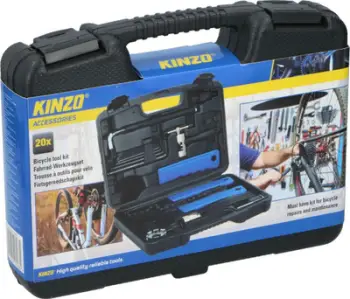 Set veglash biçiklete pa markë Service Case, 20 pjesë, në kuti, shumëngjyrësh