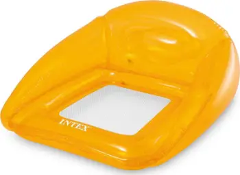 Karrige dyshek fryrëse Intex 56802, 104 x 102 cm, për pishinë dhe plazh, portokalli