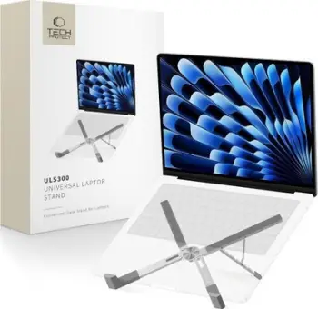 Stendë laptopi Tech-Protect ULS300, universale, alumini, argjend