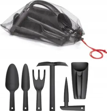 Set veglash kopshti Prosperplast Respana, plastikë e lehtë, doreza ergonomike, i zi