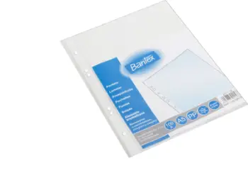 Dosje me fletë plastike Bantex, A5, 100 fletë