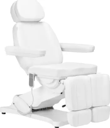 Karrige elektrike kozmetike Sillon Classic, 2 motorë, për pedikyr, e bardhë