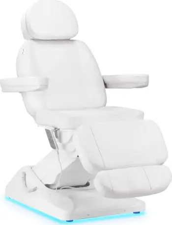 Karrige elektrike kozmetike Sillon Luxury, 3 motorë, e bardhë