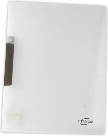 Dosje me kapëse A4 Binder With Clip, polipropilen transparente, e zezë