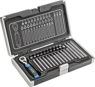 Set veglash Högert Technik HT1R466, racë me bita 10 mm, çelik S2, në kuti - 1