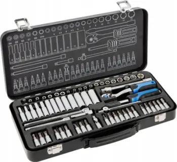 Set veglash Högert Technik HT1R486, 63 pjesë, çelik chrome vanadium
