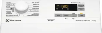 Rrobalarëse Electrolux SensiCare 600, 6 kg, ngarkim nga lart, e bardhë