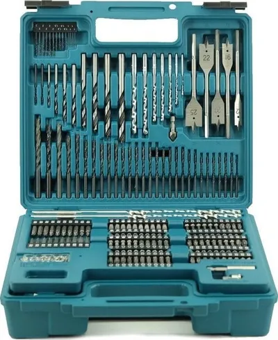 Set veglash Makita E-11689, 256 copë, në kuti plastike, gri - 2