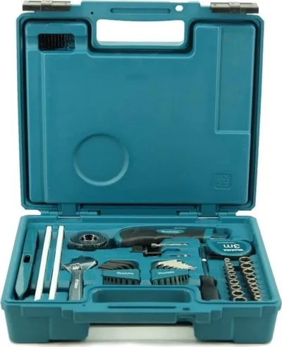Set veglash Makita E-11689, 256 copë, në kuti plastike, gri - 3