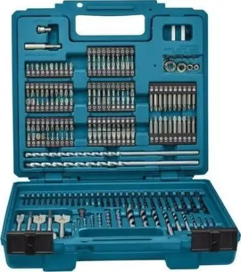 Set veglash Makita E-11689, 256 copë, në kuti plastike, gri
