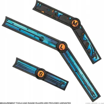 Set veglash matëse Atomic Mass Games Movement &amp; Range Tool Pack, për Marvel Crisis Protocol, version i ri