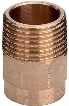 Përshtatës kalimi Viega 106638, 42mm x 6/4", bronzi - 1