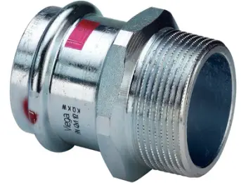 Përshtatës kalimi Viega 641986, 22mm x 1/2", çelik i galvanizuar