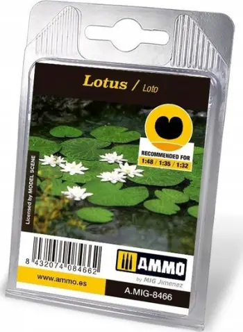 Aksesor dioramash Ammo Lotus, zambakë uji dekorativë, për shkallët 1:48 1:35 1:32