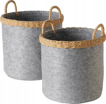 Set shporta ruajtjeje Boltze NILO, 2 copë, fetra, gri