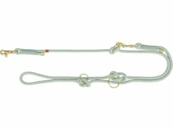 Litar i rregullueshëm për qen Trixie Soft Rope, me 3 nivele rregullimi, material i butë, gri