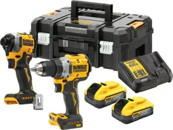 Set veglash pa kabllo DeWALT DCK2051H2T, DCD800 dhe DCF850, me bateri, me kuti transporti