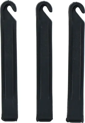 Set veglash për goma biçiklete Bicycle Gear, 3 leva, plastikë e qëndrueshme, i zi