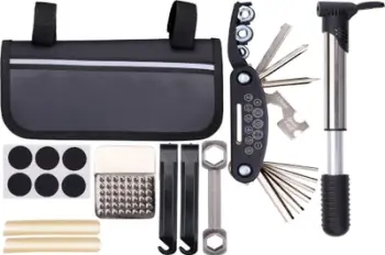 Set veglash për biçikletë Dunlop Bicycle Tool Set, 14 pjesë, portativ, shumëngjyrësh