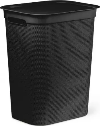 Kosh rrobash Brisen 50L, plastikë, i zi