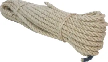 Litar jute pa markë, diametër 10 mm, gjatësi 20 m, natyral