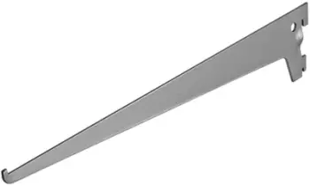 Mbajtëse për rafte Silver 400mm, kapacitet 55kg, 20 copë, ngjyrë argjendtë