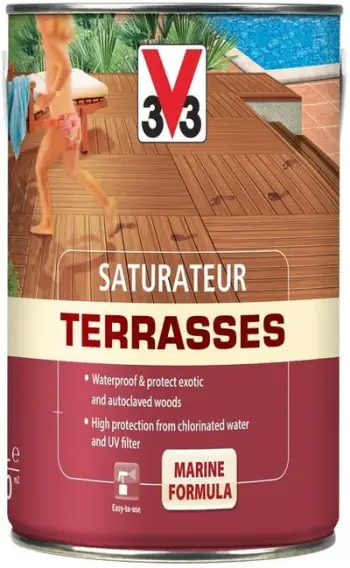 Vaj për tarracë V33 Terrace Oil, 2.5L, transparent, për dru i jashtëm